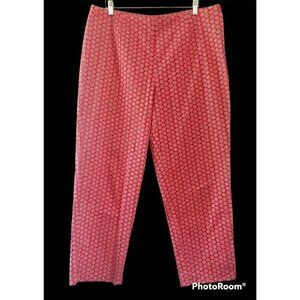 Susan Bristol sz 16 Red & White Pant